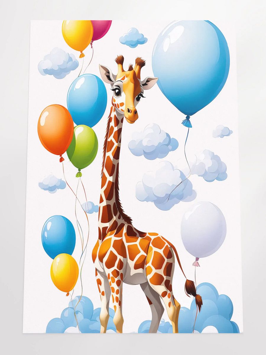 Baby Giraffe - Poster - Nursery-Kids Room - Large 24x36 Inches product image (4)