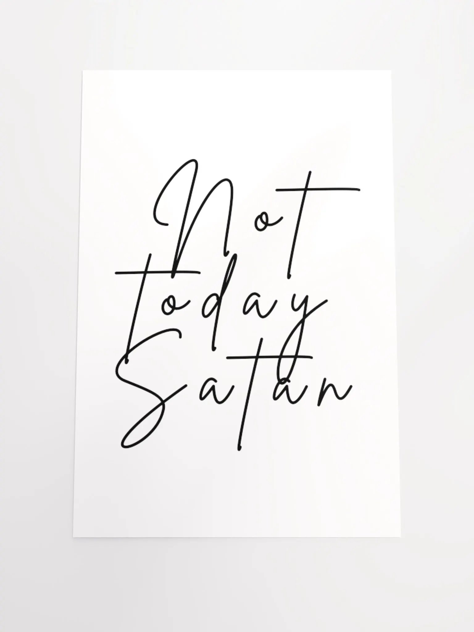 Not Today Satan Poster product image (1)