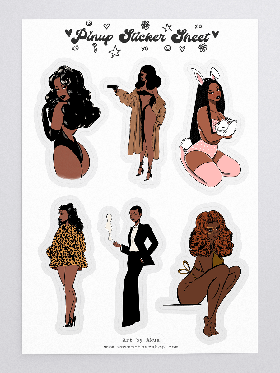 Pinup Sticker Sheet product image (3)