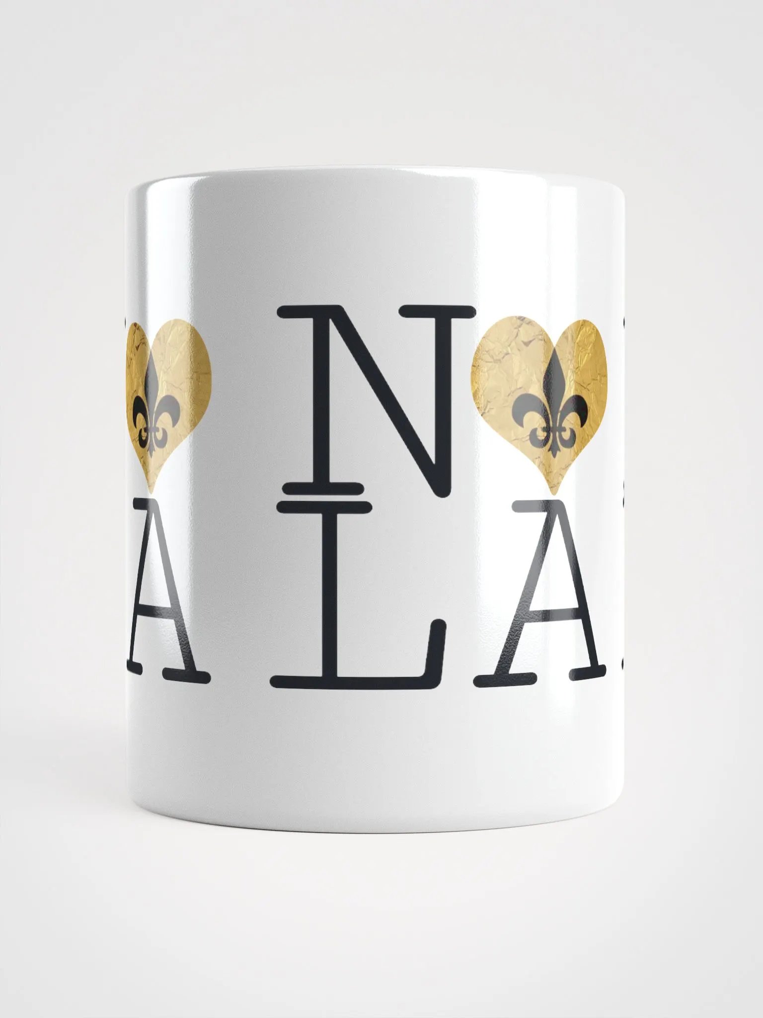 I LOVE NOLA **BIGSHOT MUG** (GOLD WRAP HEART) product image (5)