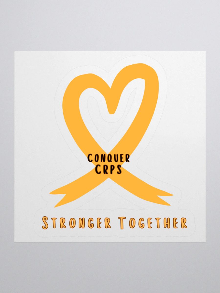 Official Conquer CRPS Awareness Ribbon Heart Sticker product image (3)
