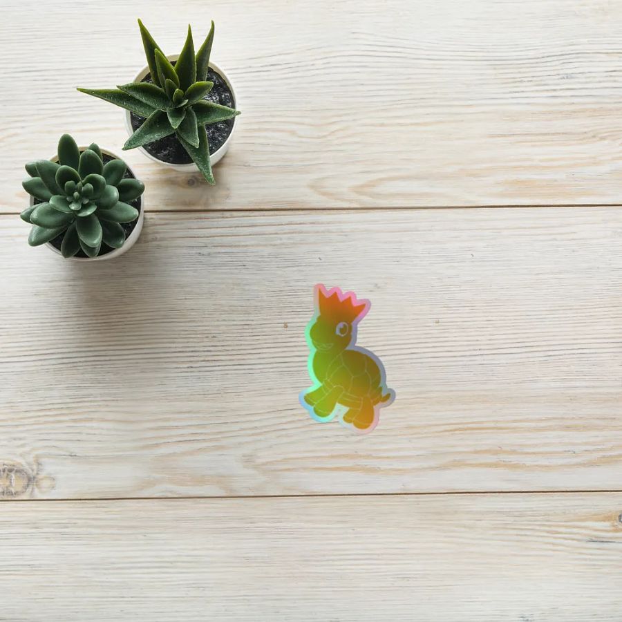 Royal Turtle Holographic Sticker product image (10)
