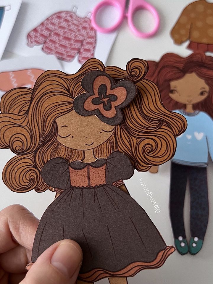 DIY Printable Winter Paper Dolls with Outfits product image (1)
