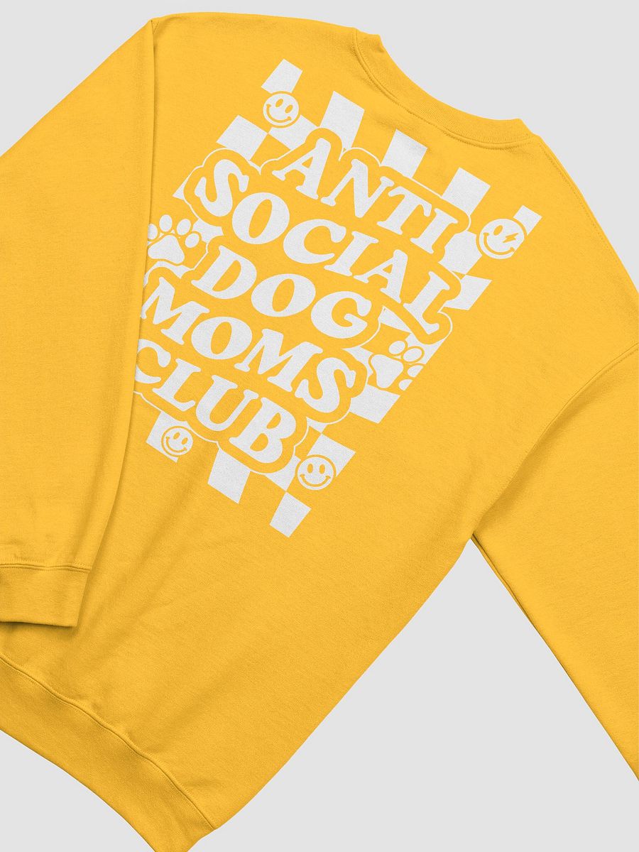 Anti Social Dog Moms Club Retro Checkerboard Sweatshirt | Funny Introvert Checkered Shirt for Dog Moms product image (16)