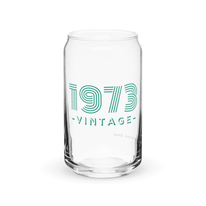 Vintage 1973 Can-Shaped Glass product image (1)