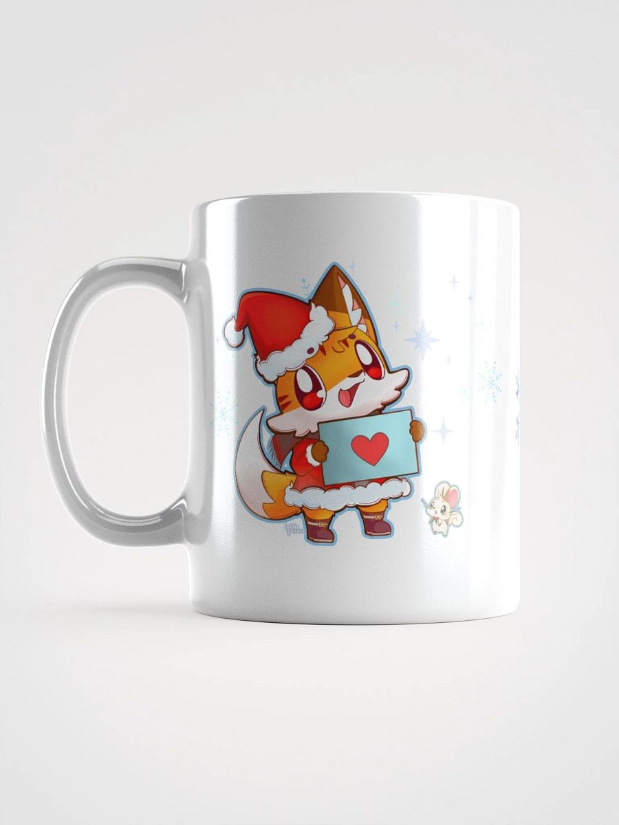 🦊🐭 Happy Holidays from Tots and Mitt ❄️White Mug Option 1 product image (2)