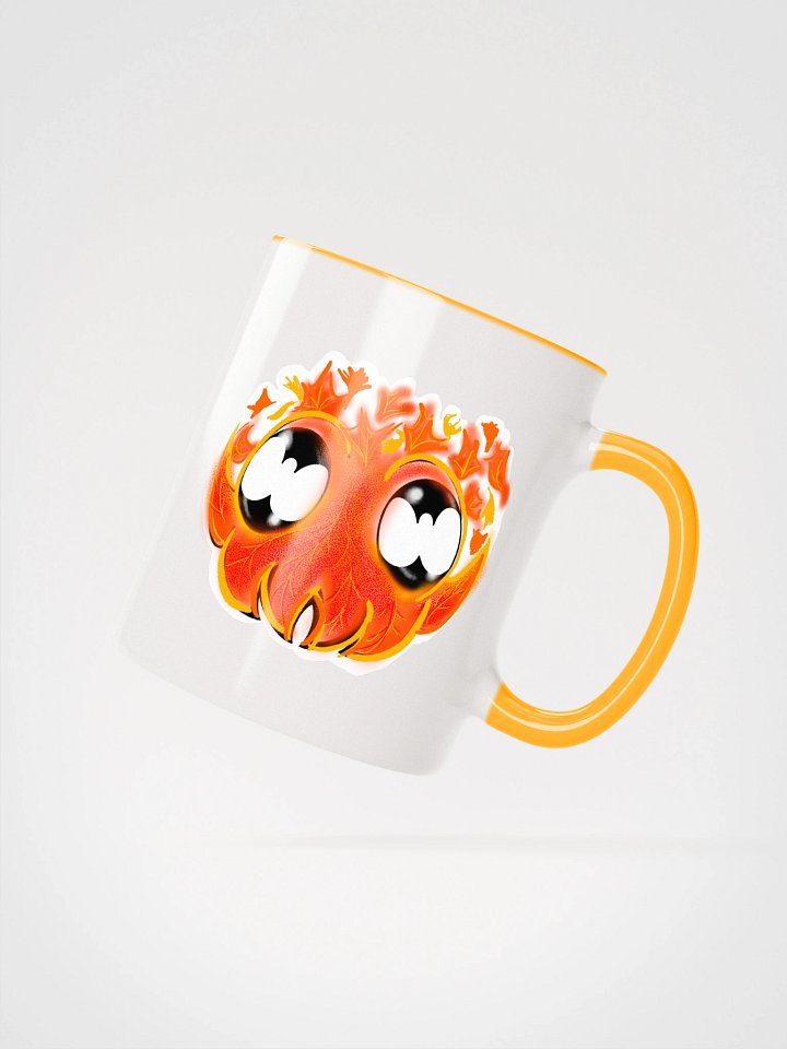 Leafy Cuttle Face Paint Sketch double sided- color mug product image (1)