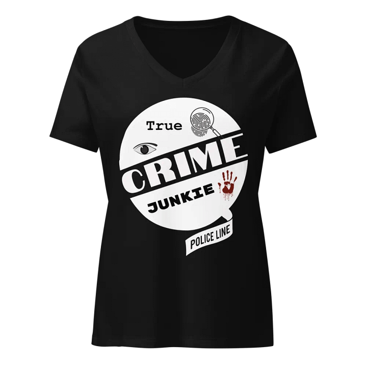 CrimeClothes Retro Logo Relaxed V-Neck T-Shirt product image (17)