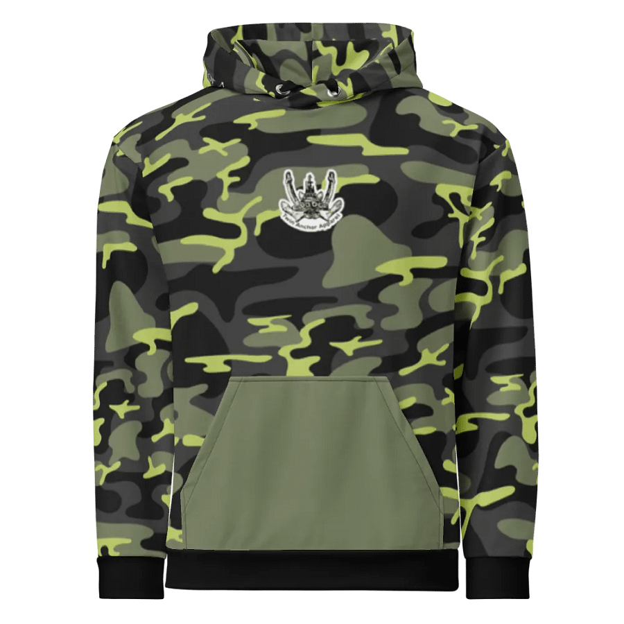 Green Camouflage Twin Anchor Titan tug Hoodie product image (2)