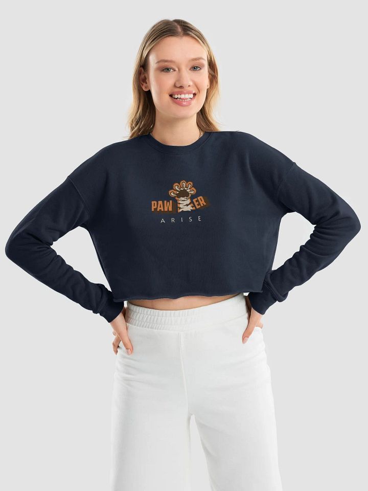 Paw - er Arise Animal Trendy Crop Sweatshirt product image (2)