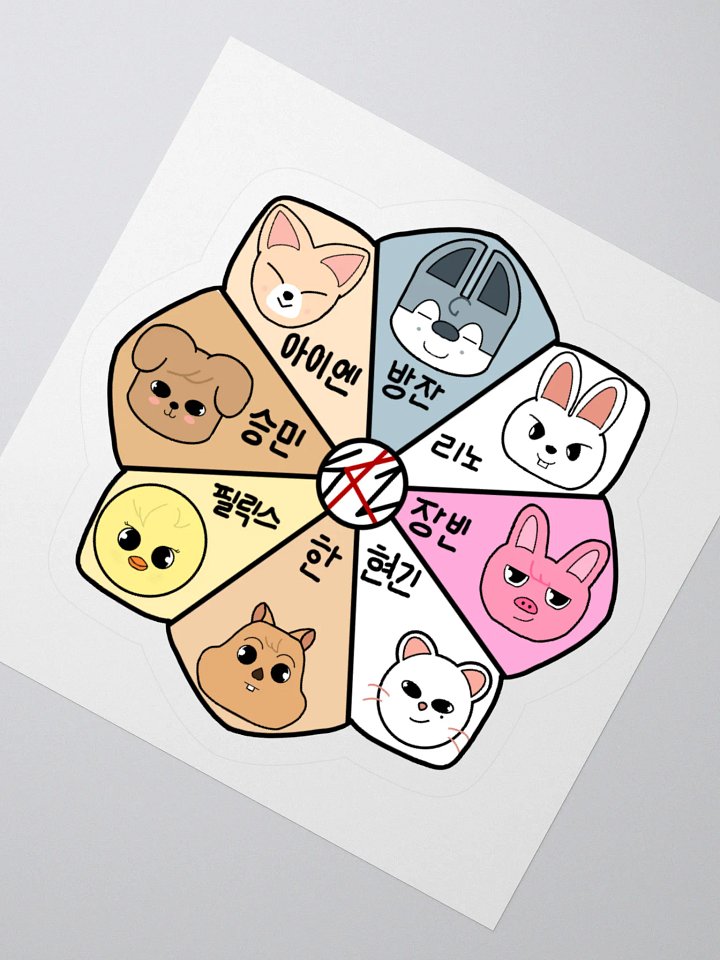 Skzoo Flower Hangul Sticker product image (4)
