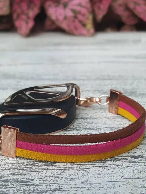 Nana Split Faux Suede Bracelet | Handmade Accessory for Bellabeat Leaf Urban & Ivy product image (1)