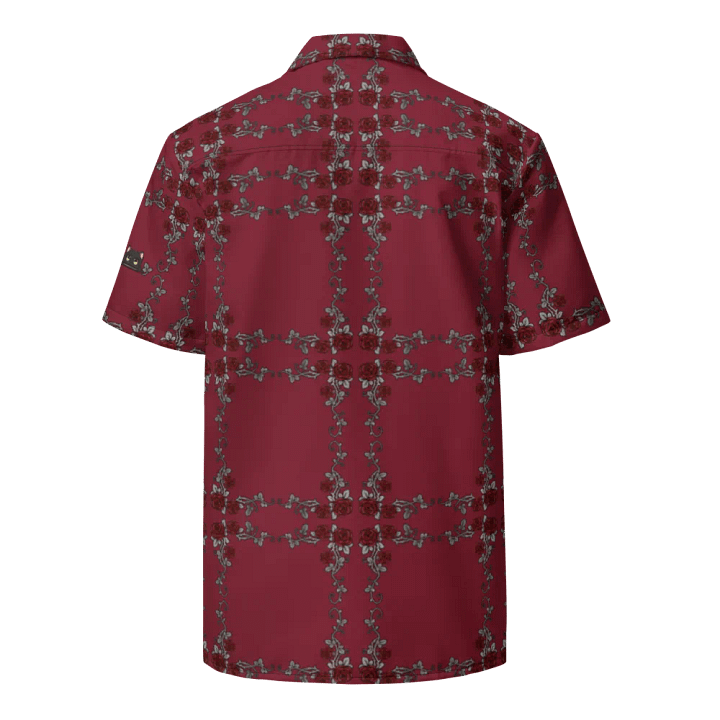 Burgundy Twitch Hawaiian Dress Shirt product image (2)