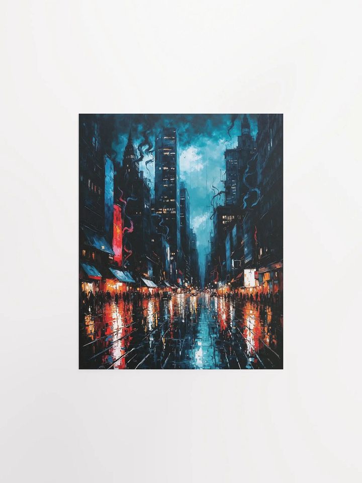 Moody Urban Nightlife Matte Poster product image (1)
