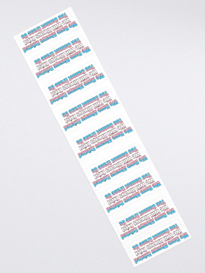 You Cannot Erase Us Stickers product image (2)