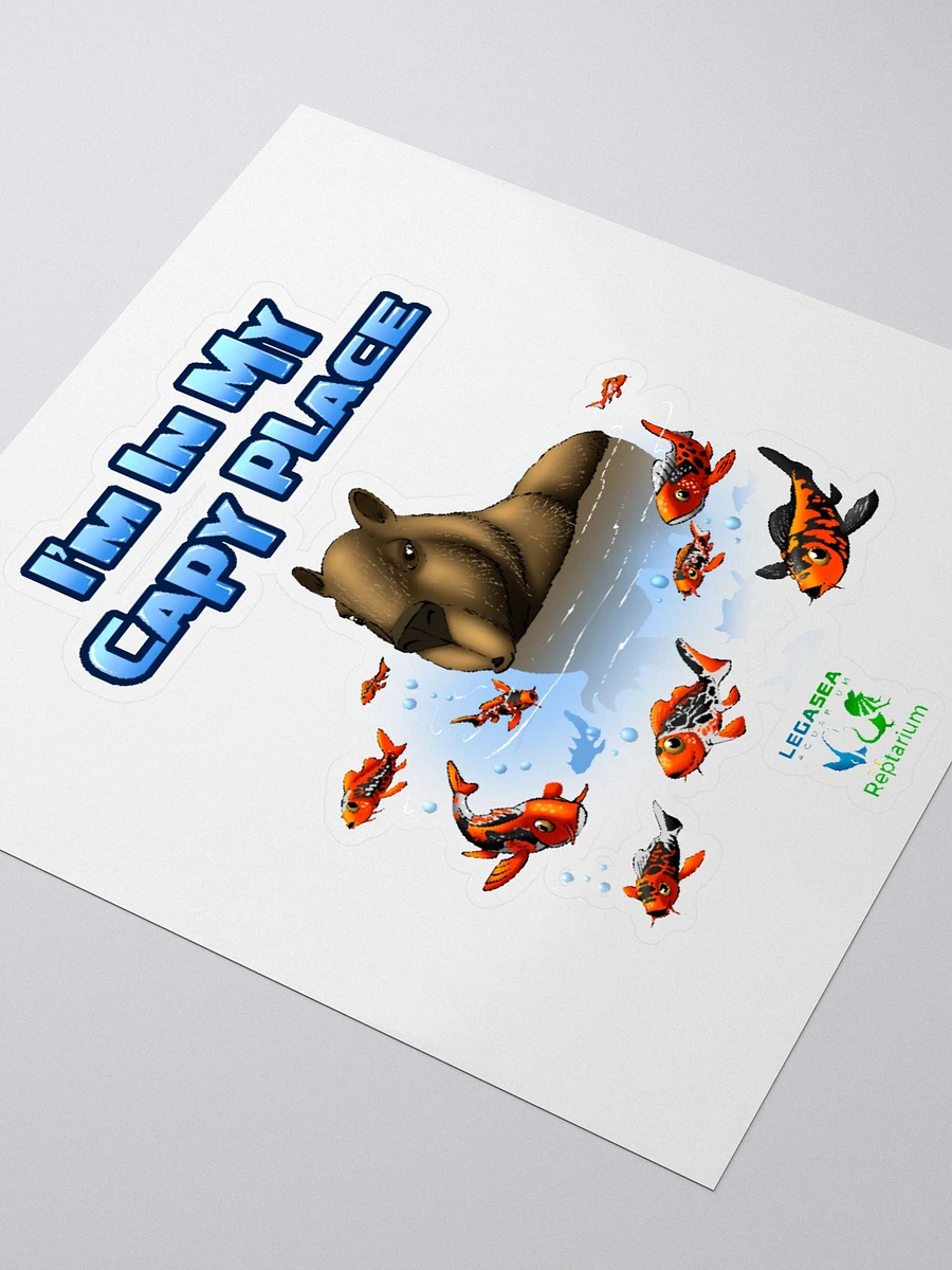 I'm In My Capy Place! Javier The Capybara Sticker! - LegaSea x Reptile Army Collab product image (3)