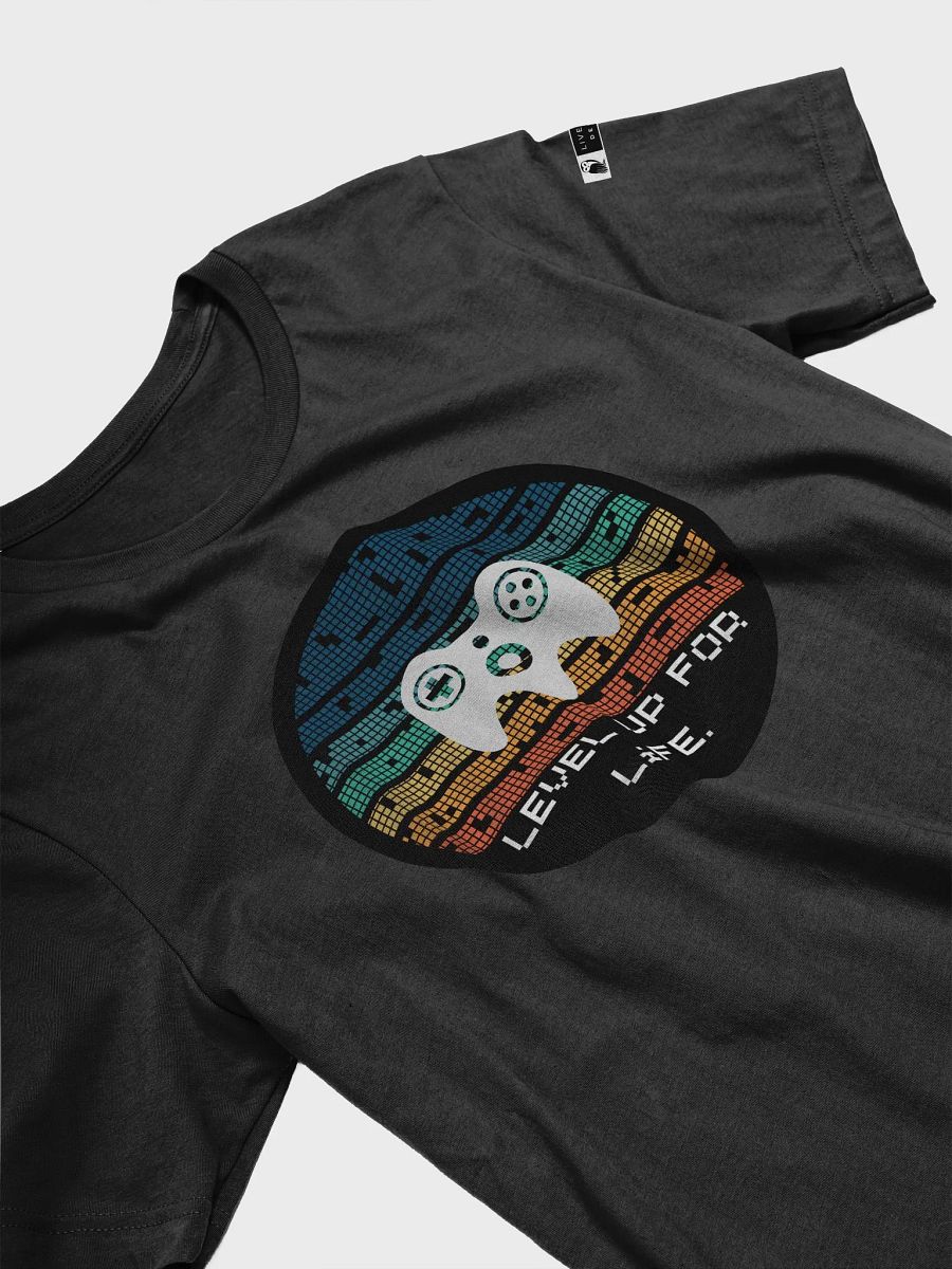 Level Up For Life. Pixel Power Graphic T-Shirt product image (27)