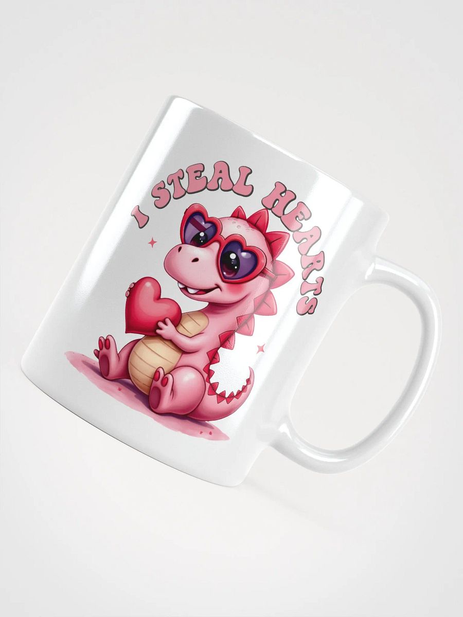 Dino Love White Glossy Mug product image (4)