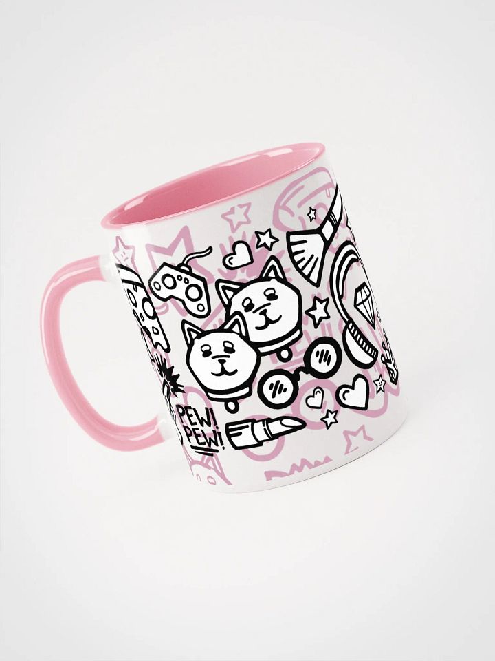 J-Doodle Mug (Pink) product image (2)