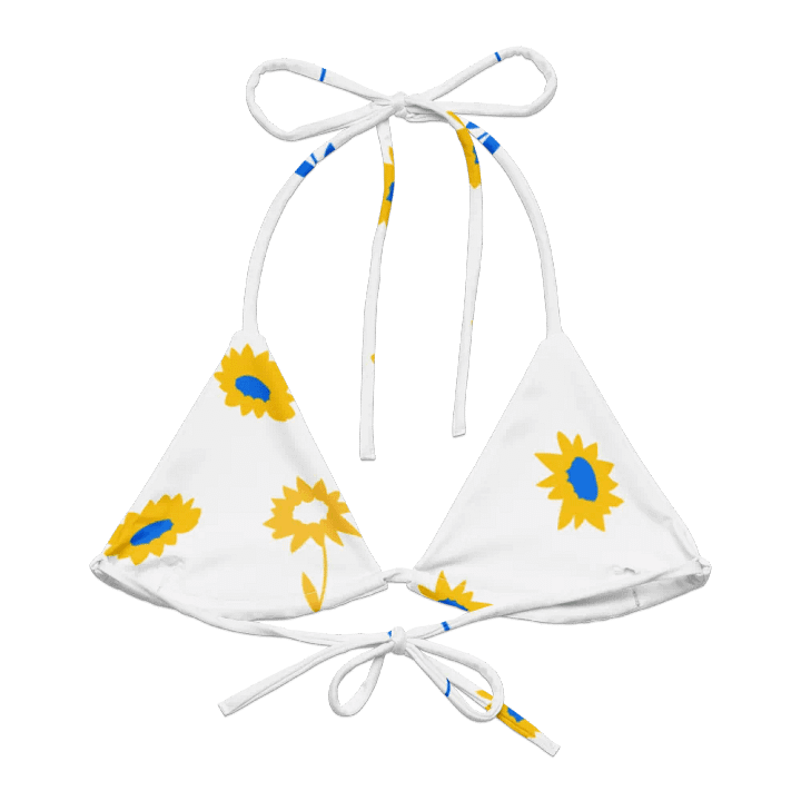 Sunflower Serenade Recycled Bikini Top product image (1)