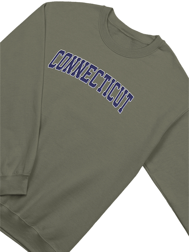 Connecticut Vintage Stylish Embroidery Classic Crewneck Sweatshirt product image (2)