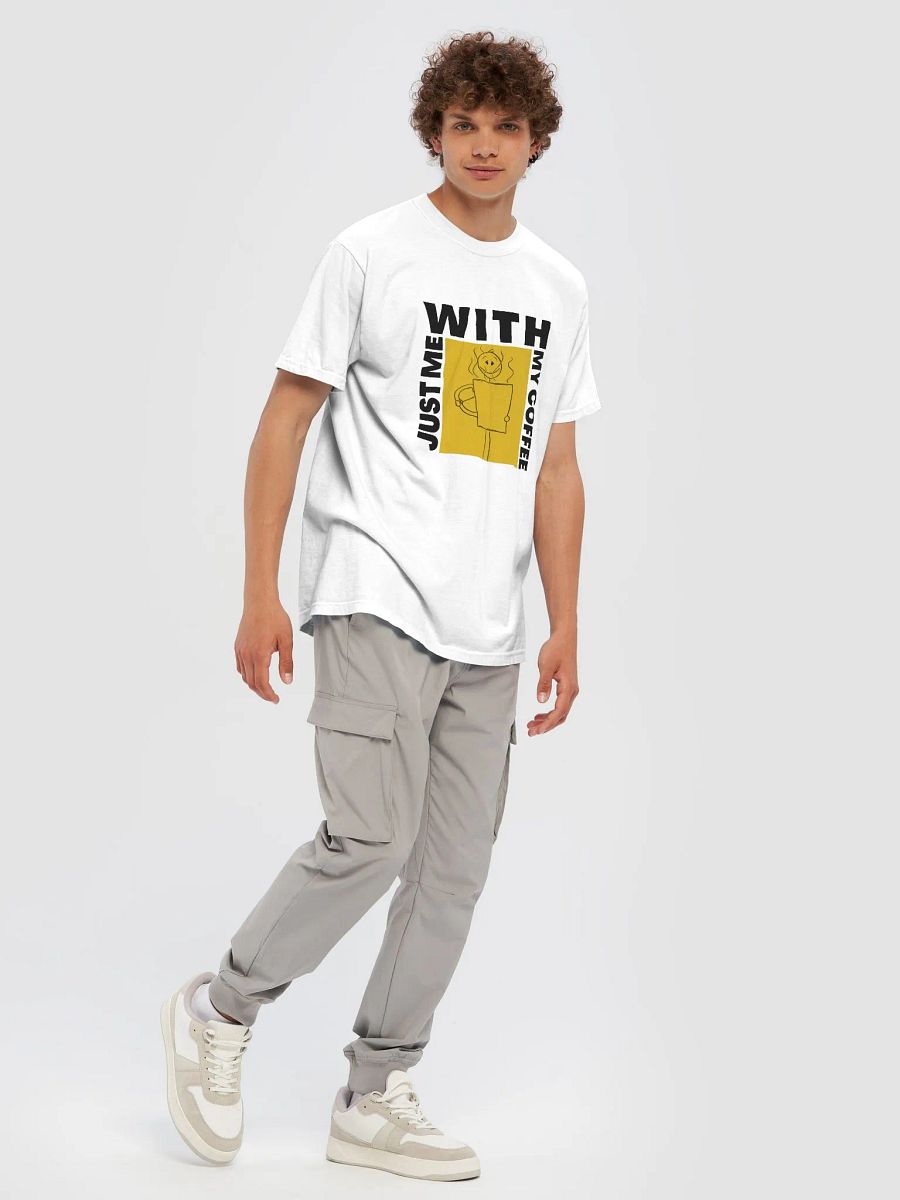 JUST ME WITH MY COFFEE T-SHIRT (BLACK) product image (95)