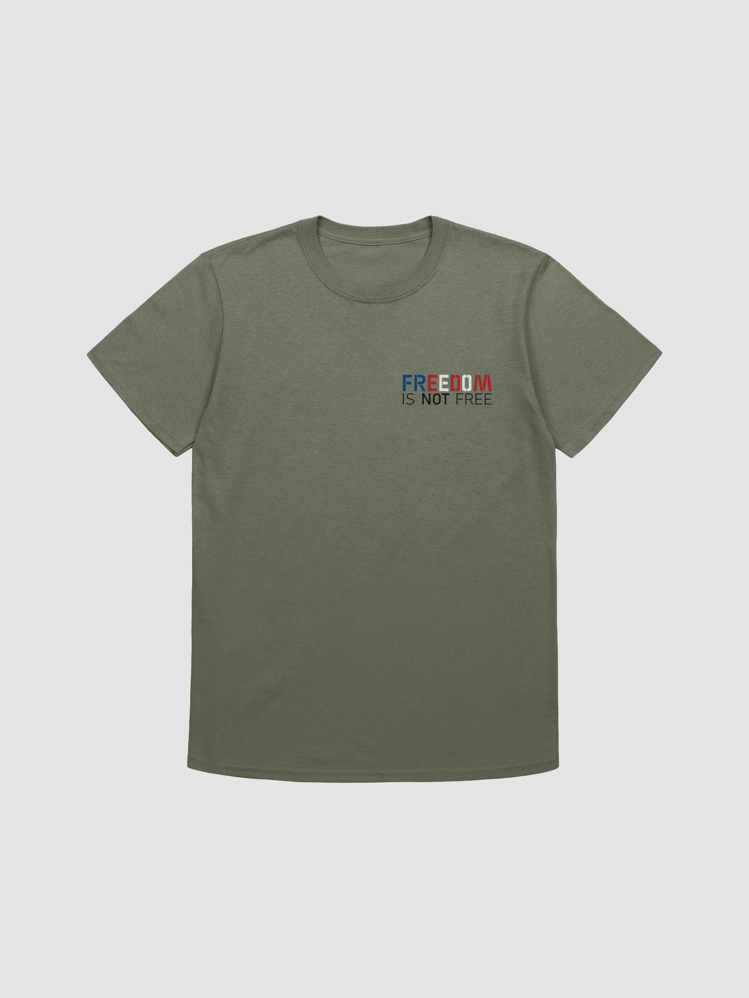 Freedom is NOT Free Unisex T-Shirt | RWB Black Text product image (8)