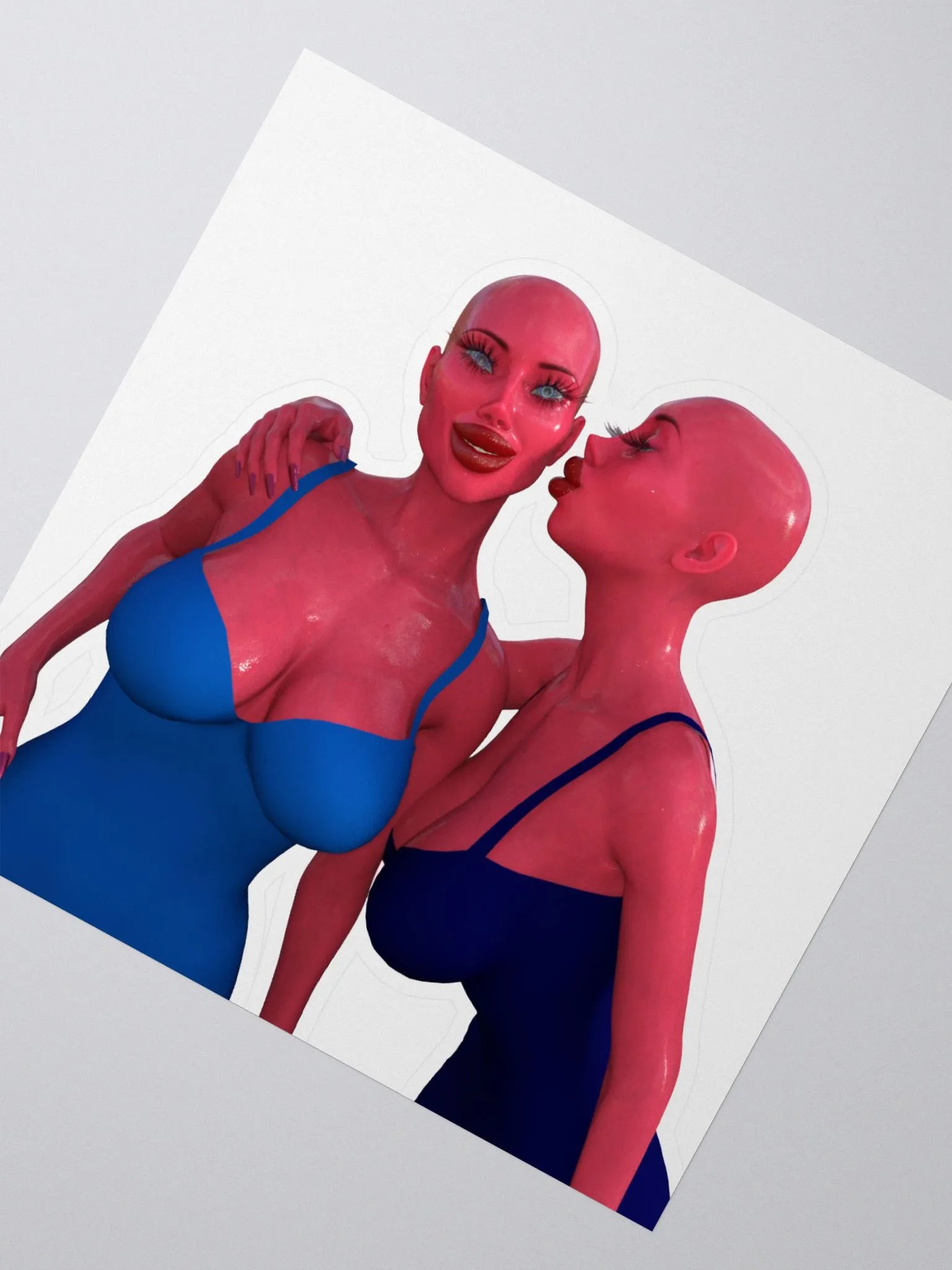 Pink Plastic Twins Stickers product image (4)