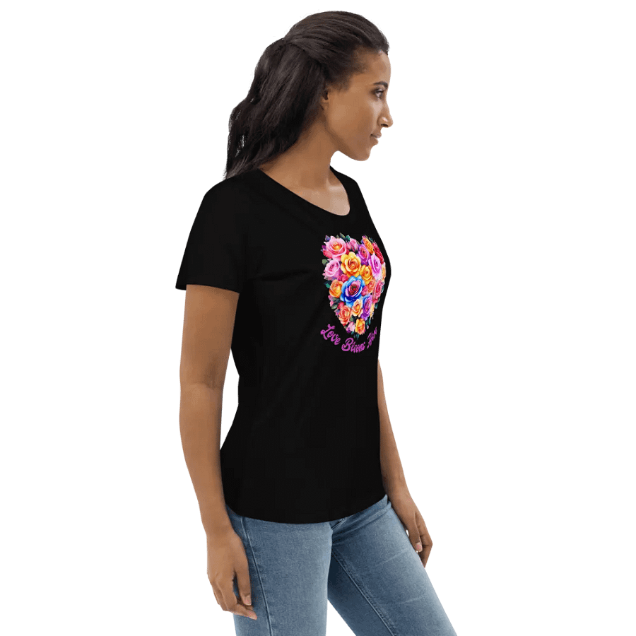 Blossoming Romance: Love Blooms Here Women's Fitted Tee product image (5)