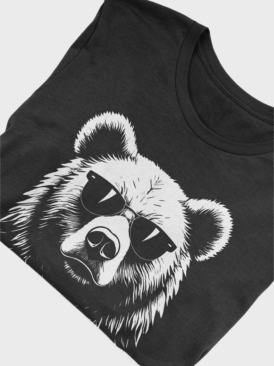 Cool Bear with Sunglasses Minimalist Graphic Unisex T-Shirt product image (2)