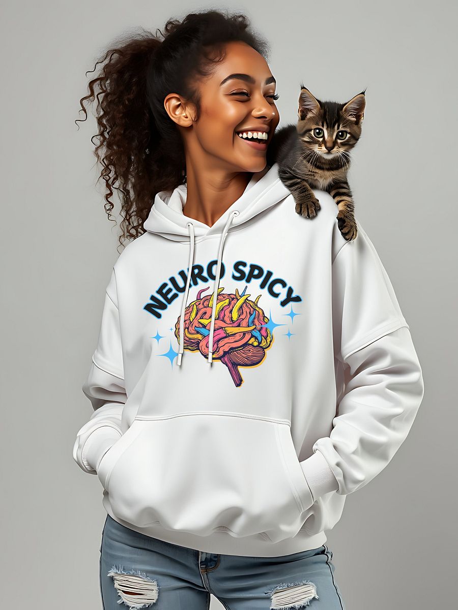 Neuro Spicy Chili Pepper Brain Neurodiverse ADHD Autism Hoodie Sweatshirt product image (1)