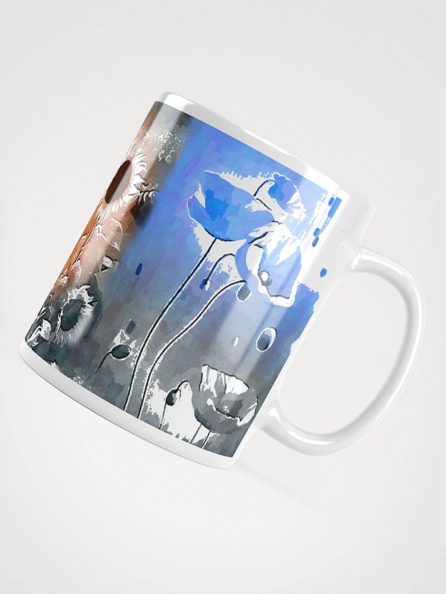 Floral Fusion White Glossy Mug product image (11)
