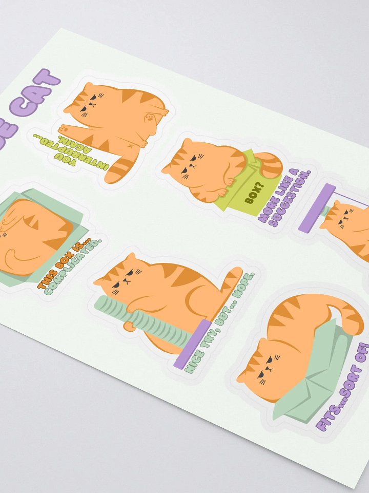 Orange Cat Skicker Sheet product image (2)