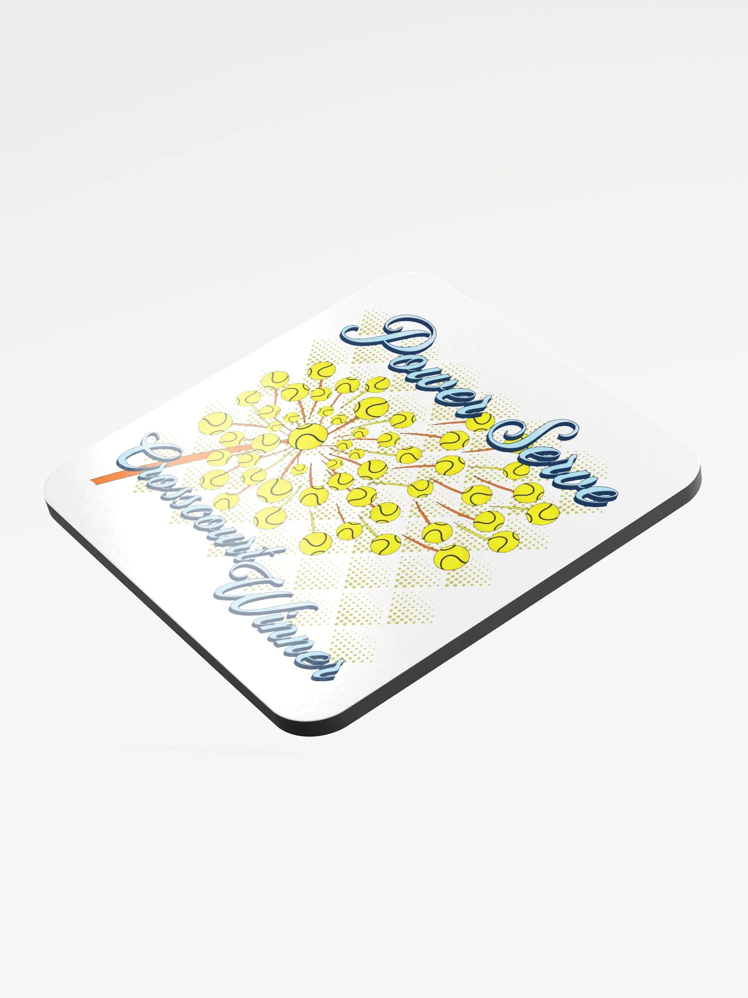 Dandelion Tennis Power Server Crosscourt Winner Dream Coaster Set product image (4)