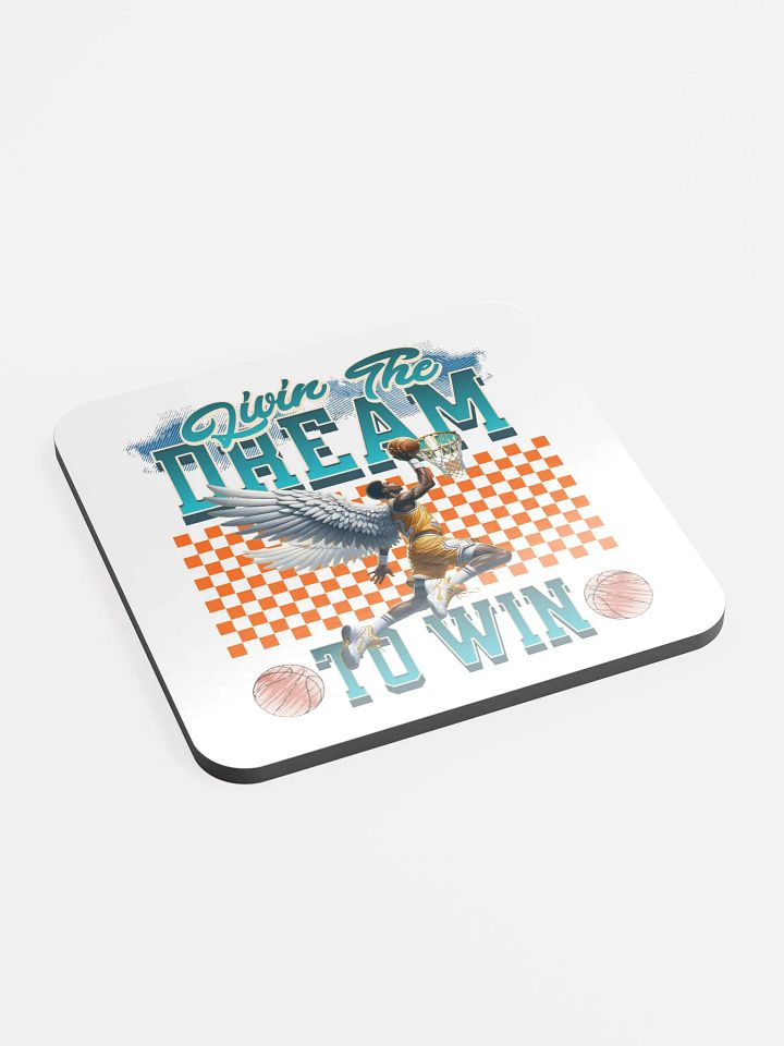 Livin The Dream To Win Basketball Dunk Angel Wings Coaster Set product image (2)