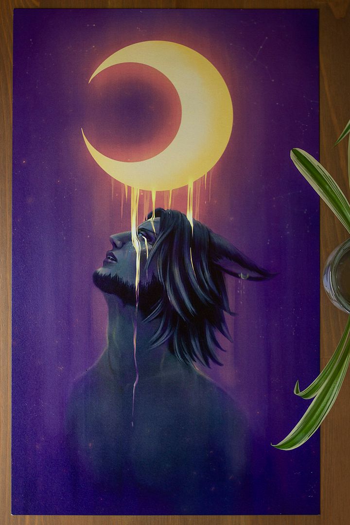 Dripping Moon Print product image (1)