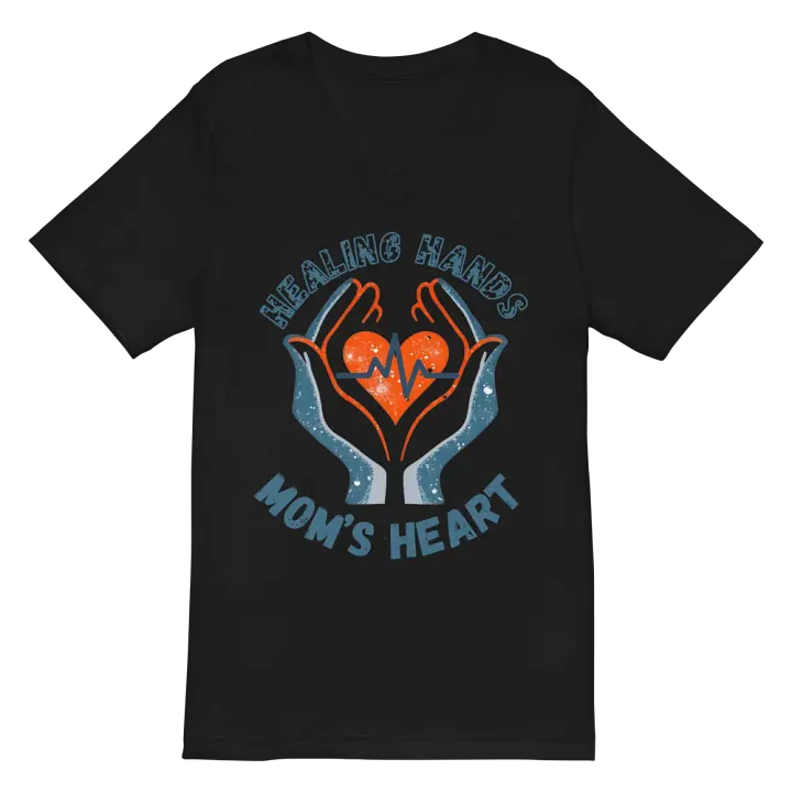 Healing Hands Mom's Heart V-Neck Tee product image (3)