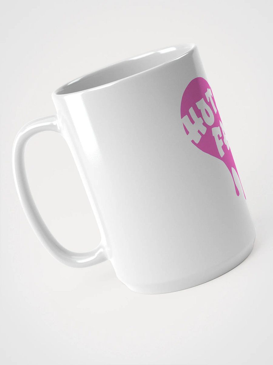 HOT BOX FAM TRANSPARENT BUBBLE GUM PINK LOGO COFFEE MUG product image (3)