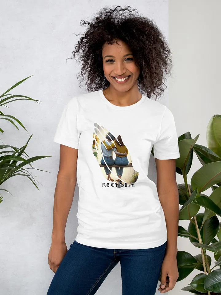 Moma Prayer Hand Cutout Silhouette T-Shirt Design product image (1)