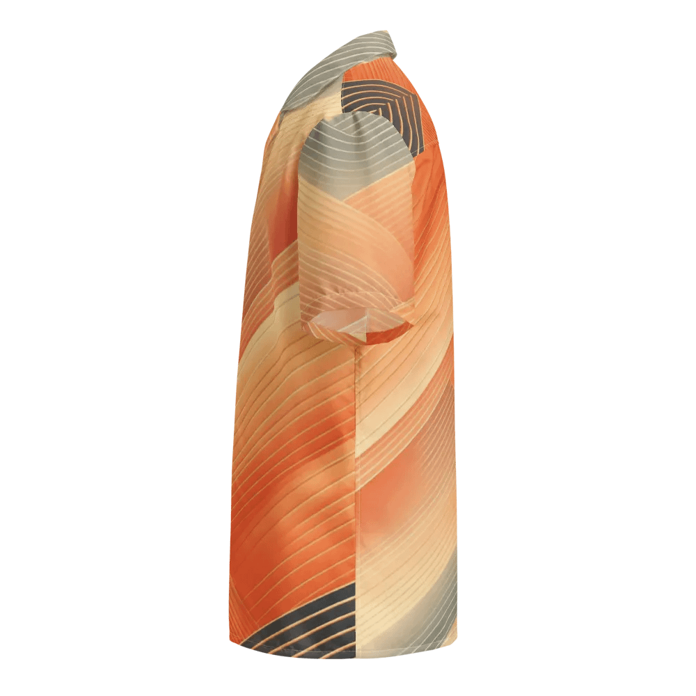 Men's Full-Print-7 Orange Hawaiian Shirt product image (3)