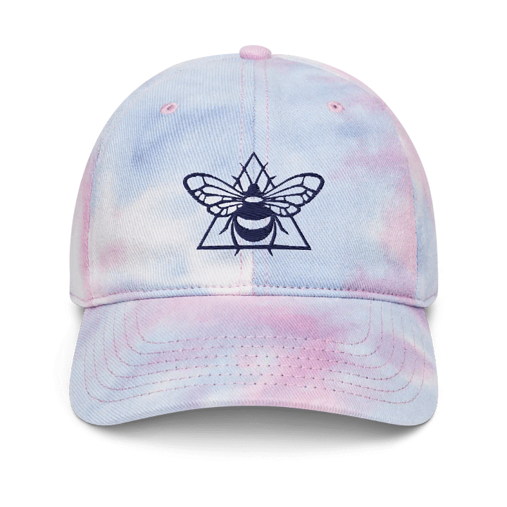 blue logo tiedye hat product image (1)