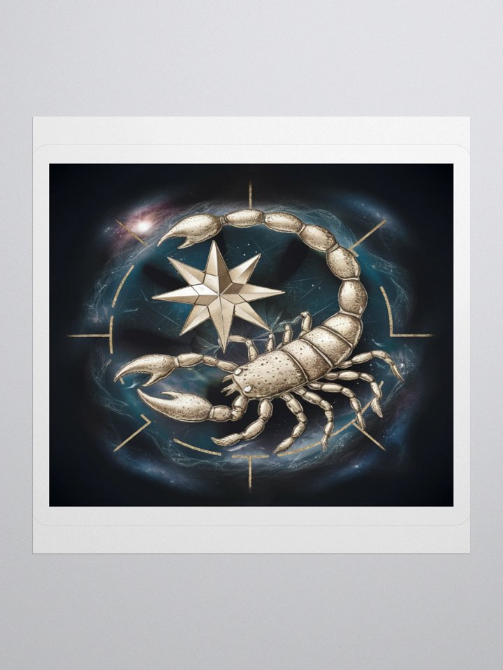 Scorpio Zodiac Sticker - Exclusive Celestial Design | TDS Music product image (3)