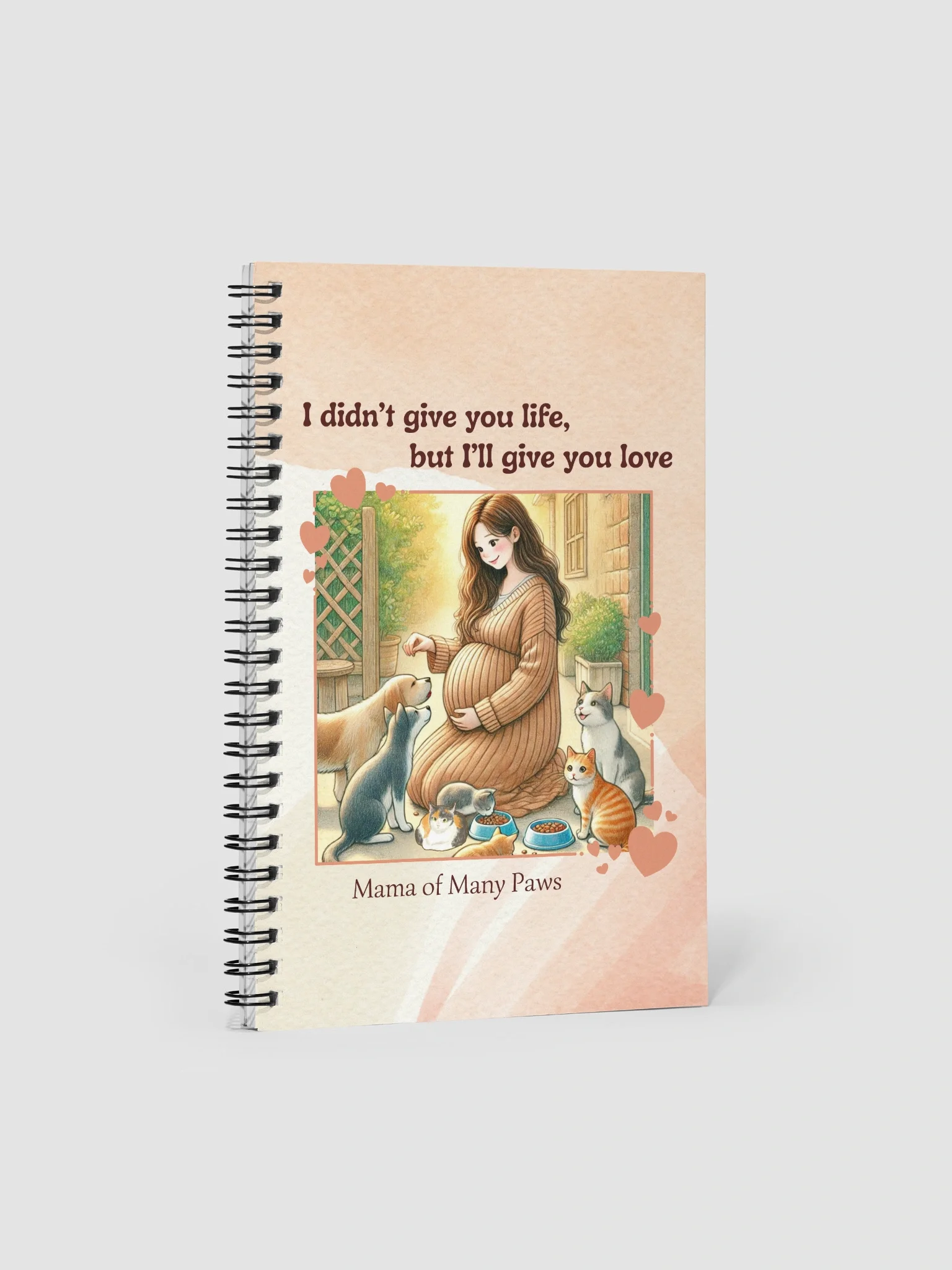 Mama of Many Paws Spiral Notebook product image (1)