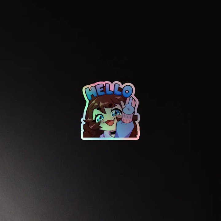 Wolfy Hello Holo Cut Stickers product image (2)