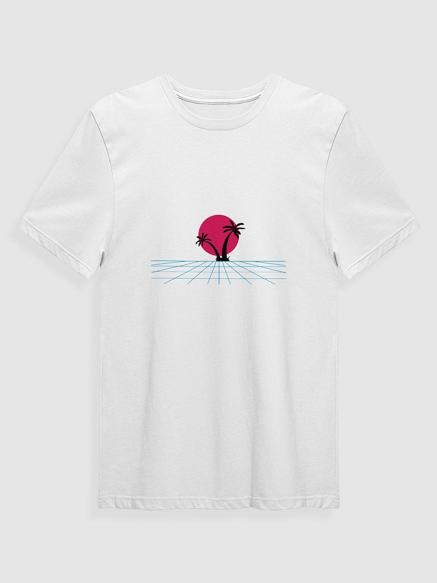 Retro-Futuristic Palm Tree Grid T-Shirt product image (1)