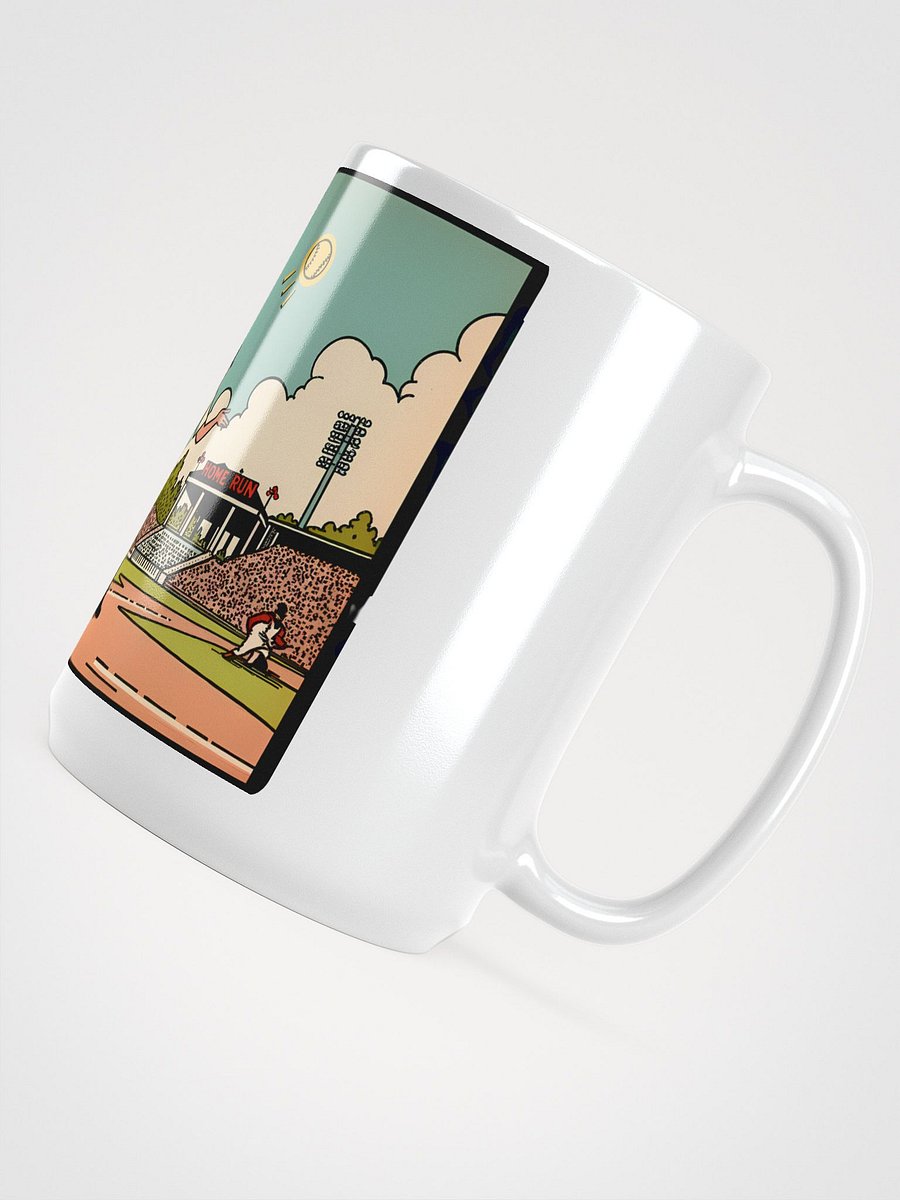 Vintage Baseball Card: Retro Home Run Scene Glossy Mug product image (4)
