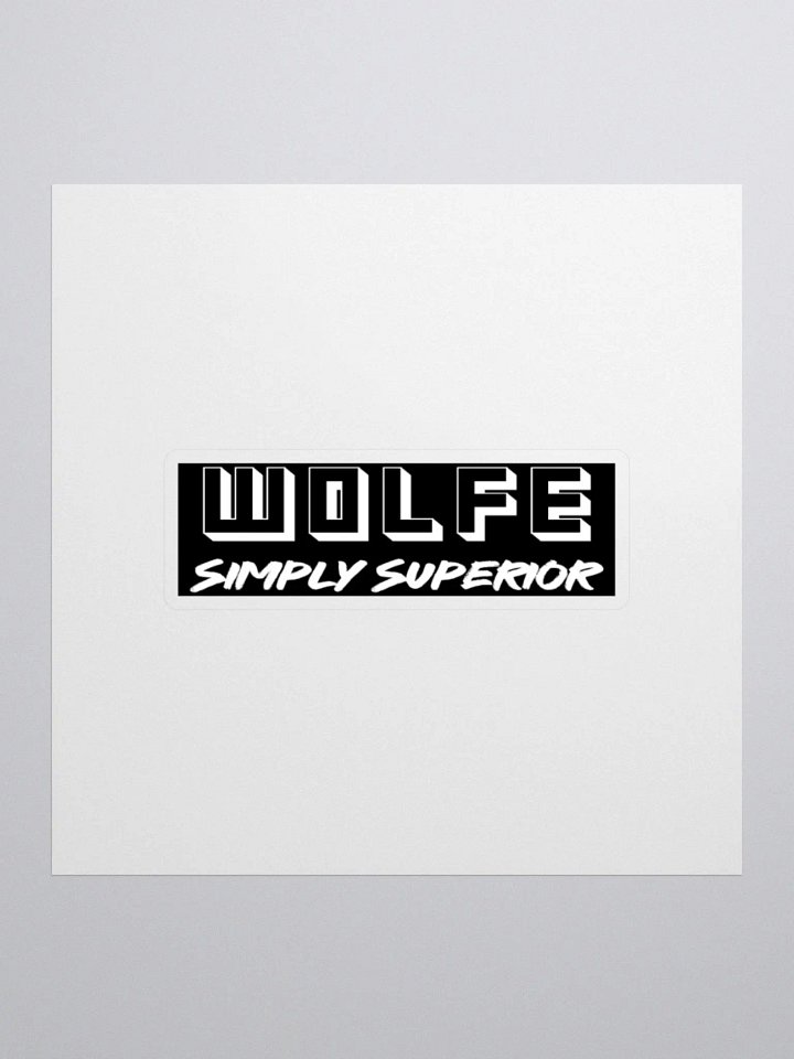 Wolfe Simply Superior Sticker product image (1)