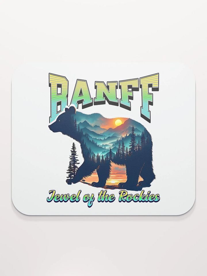 Banff Jewel Of The Rockies Bear Wilderness Mouse Pad product image (1)