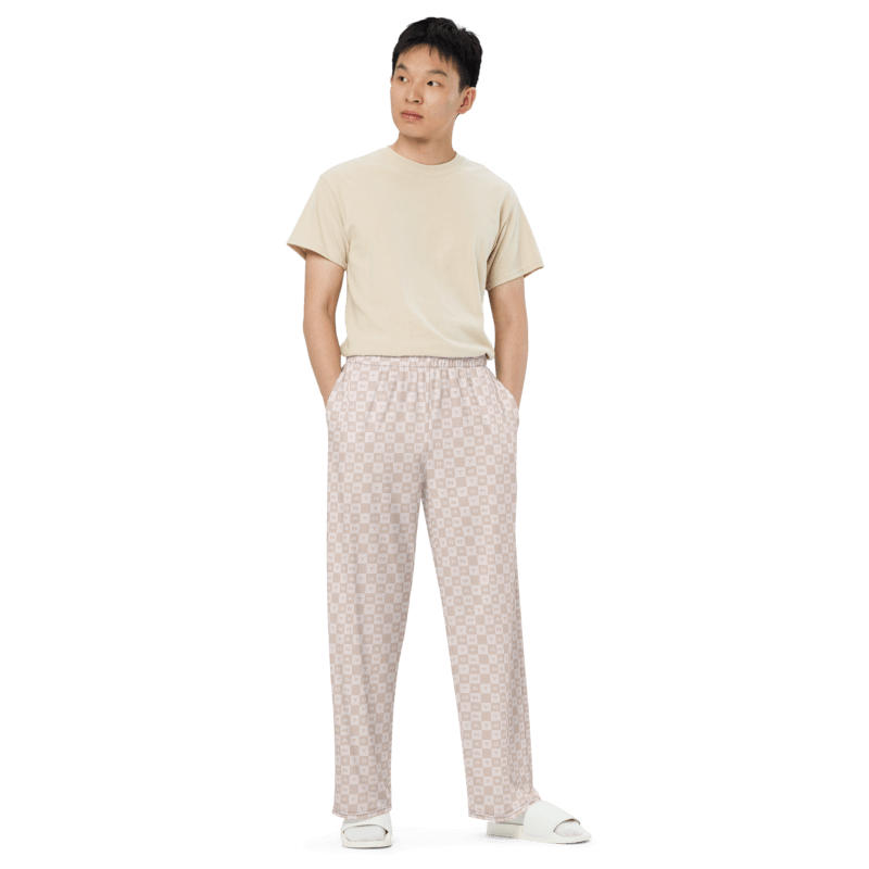 Tonya Beige Checkered Pants product image (1)