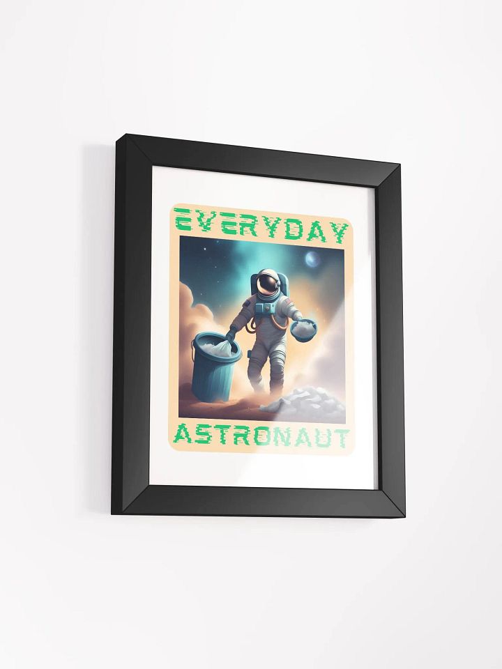 Everyday Astronaut Taking the Trash Out Framed Poster product image (45)